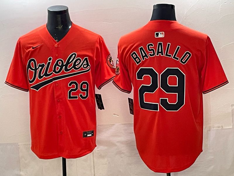 Men Baltimore Orioles #29 Basallo Orange Game 2026 Nike MLB Jersey style 001